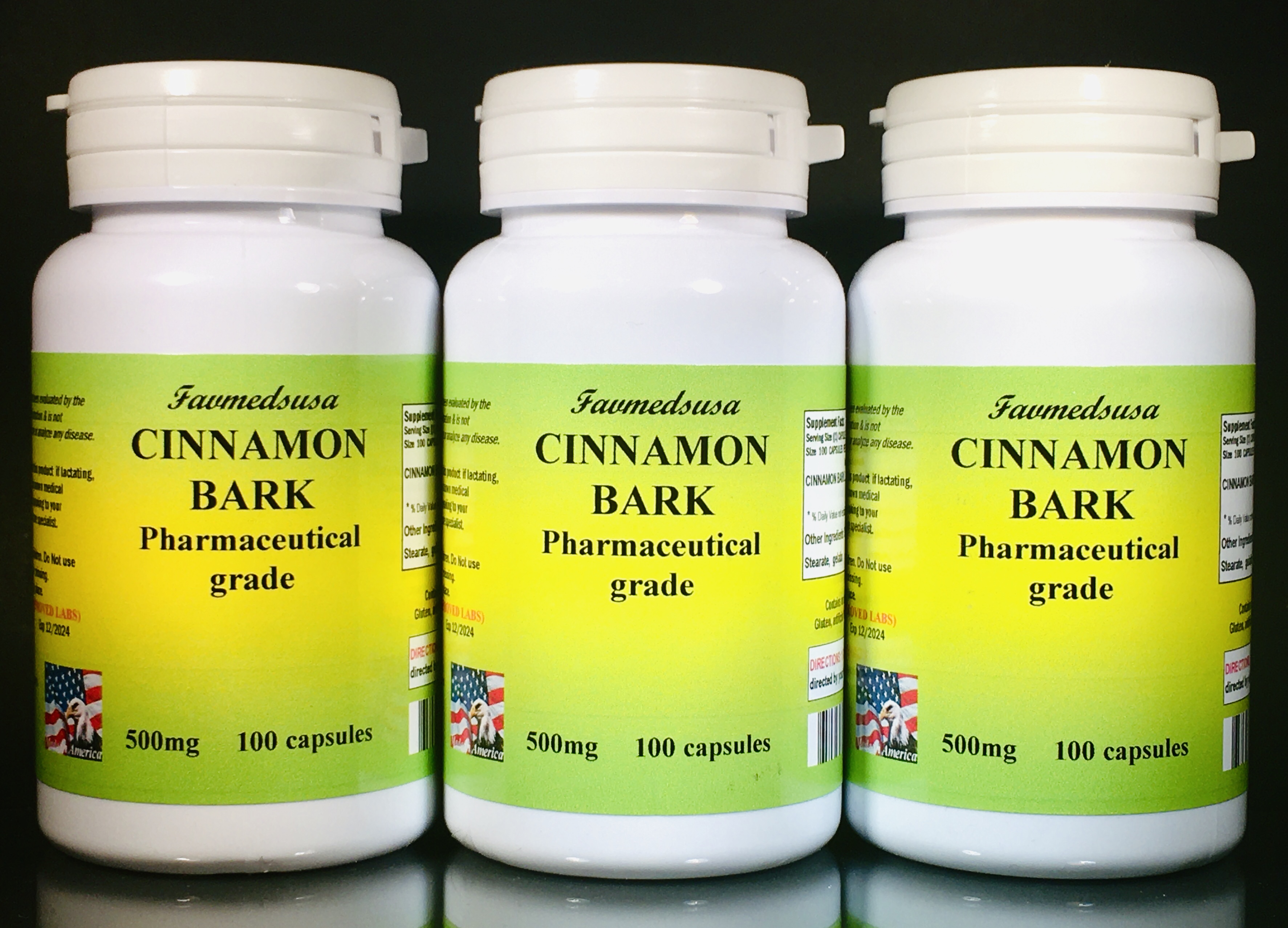 Cinnamon 600mg - 300 (3x100) capsules